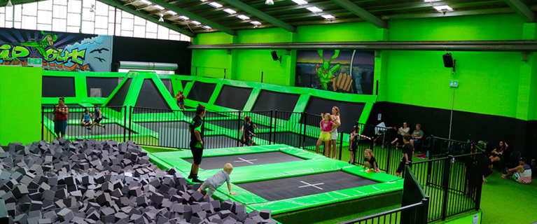 Trampoline park petone sale